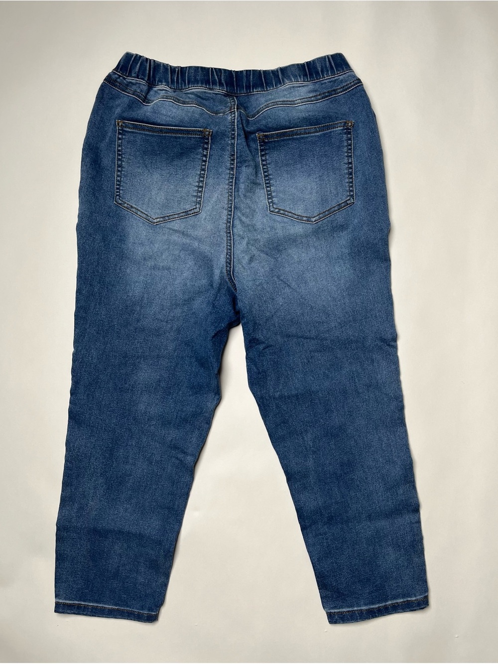 Ellos Blue Elastic Waist Skinny Jeans - Picture 5 of 9